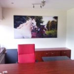 Thuiskantoor fotopaneel akoestiek