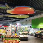 retail winkel vrije vorm plafondelement