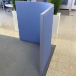 gebogen scheidingswand