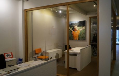 Glazen kantoor Akoestiek PR-Runner wandpaneel akoestisch wandpaneel glasruimte