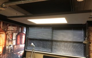 Interieurbeleving LED plafond PR-Runner Kantine