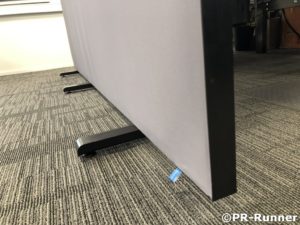 Zwart frame en stelvoet PR-Runner mobiele scheidingswand