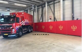 Mobiele scheidingswanden industriehal brandweer
